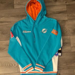 NFL Miami Dolphins Teal and Orange Hoodie